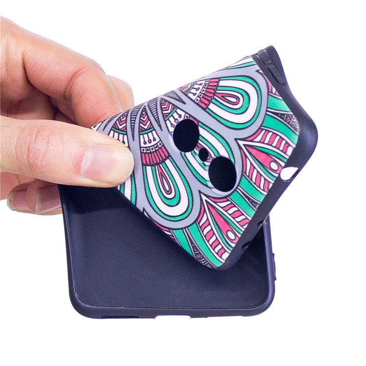 Soft Embossed Pattern Printing TPU Protective Case for Xiaomi Redmi 5 - Ancient Pattern-5