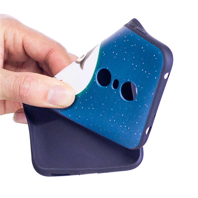 Soft Embossed Pattern Printing TPU Protective Case for Xiaomi Redmi 5 Plus - Owl on Branch-5