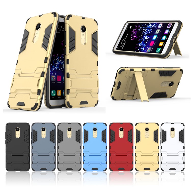 Soft TPU + Plastic Combo Detachable Phone Casing with Kickstand for Xiaomi Redmi 5 - Black-10
