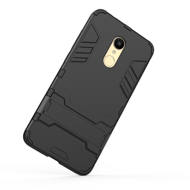 Soft TPU + Plastic Combo Detachable Phone Casing with Kickstand for Xiaomi Redmi 5 - Black-6
