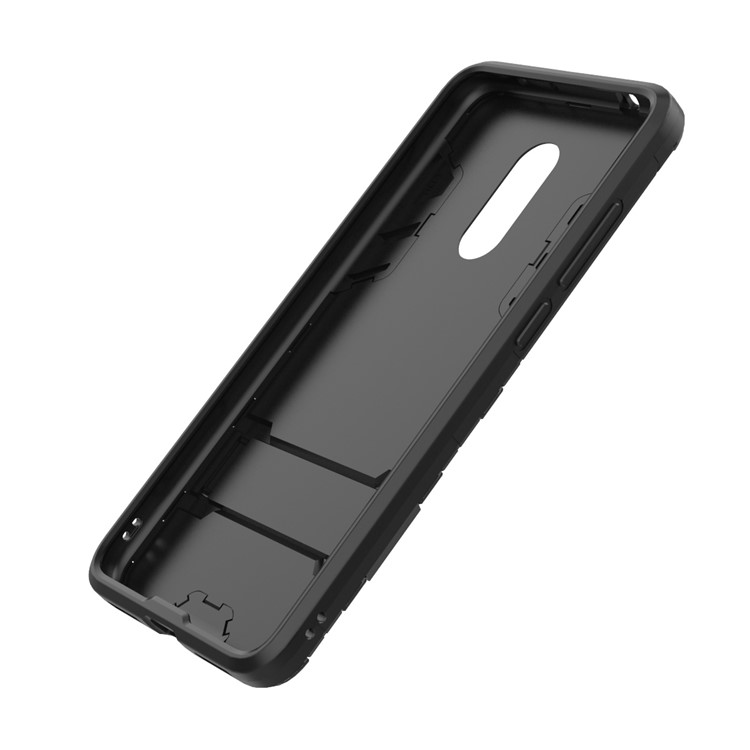 Soft TPU + Plastic Combo Detachable Phone Casing with Kickstand for Xiaomi Redmi 5 - Black-8