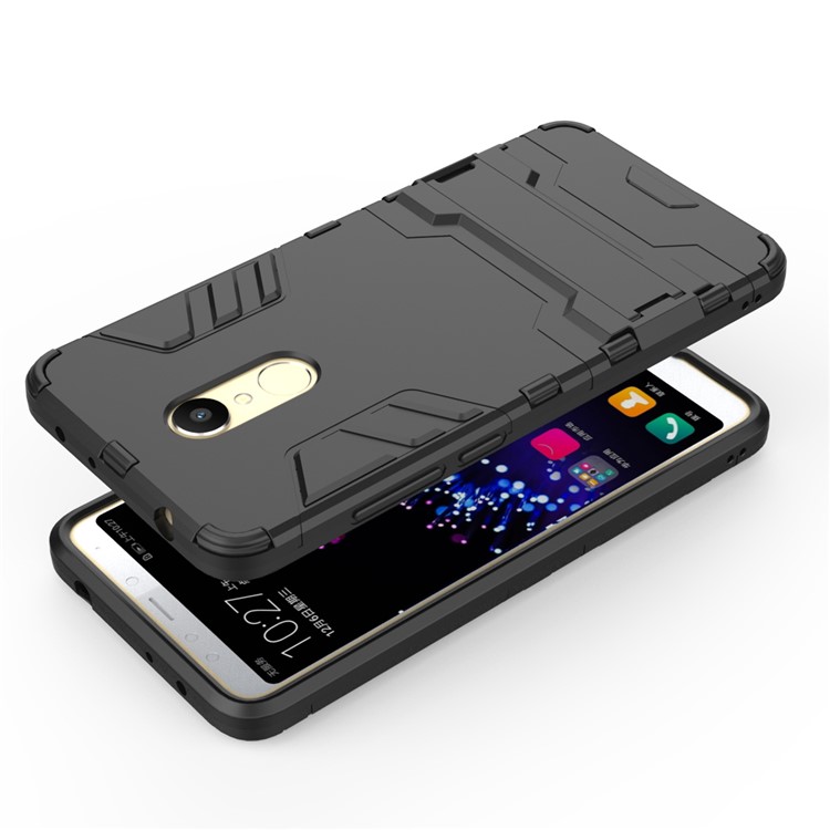 Soft TPU + Plastic Combo Detachable Phone Casing with Kickstand for Xiaomi Redmi 5 - Black-9