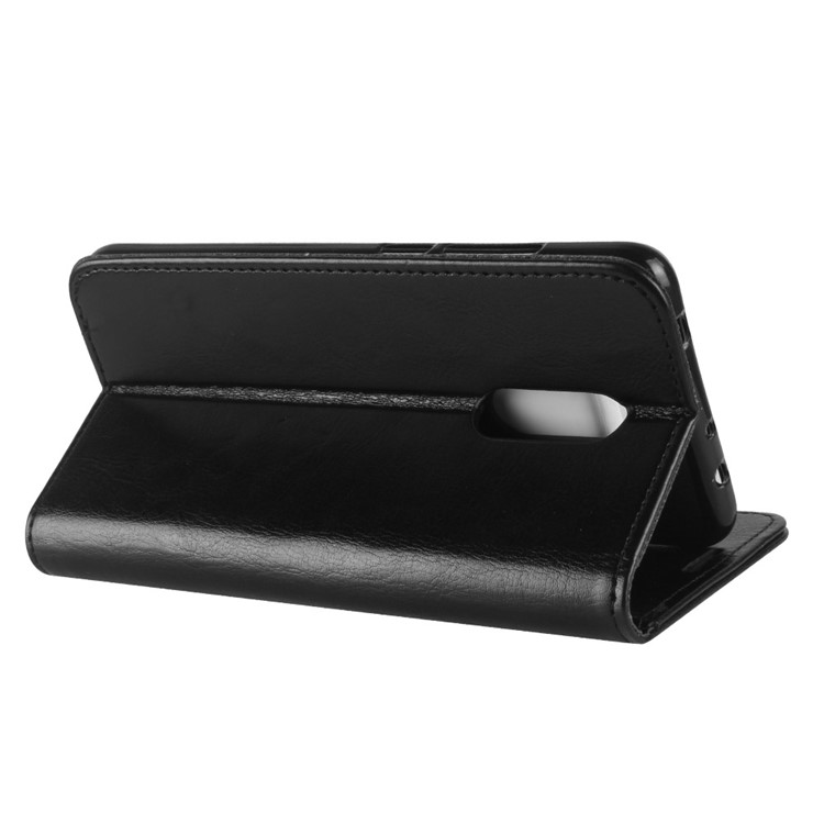 Crazy Horse PU Leather Protective Phone Case for Xiaomi Redmi 5 Plus - Black-6