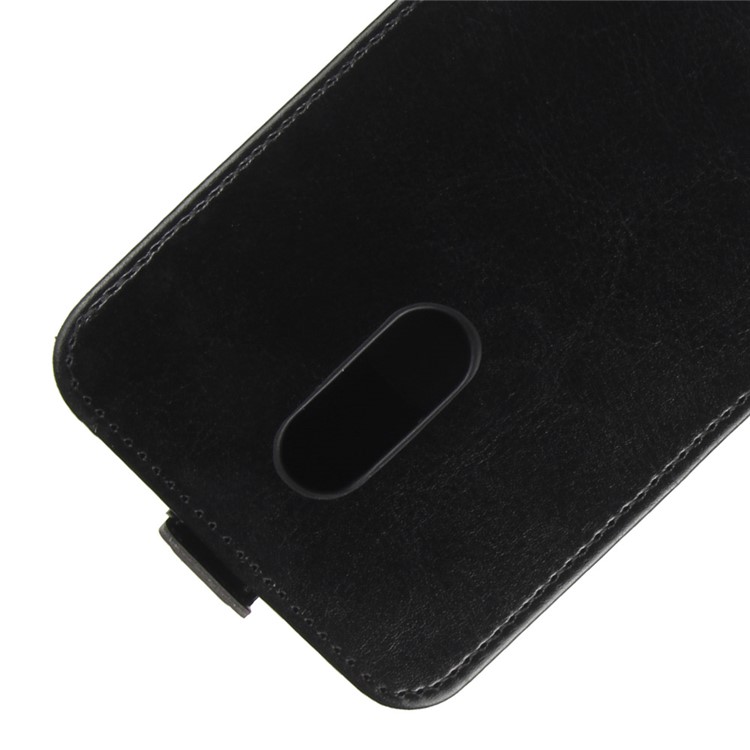 Crazy Horse Vertical Leather Card Holder Case for Xiaomi Redmi 5 Plus - Black-2