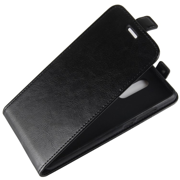 Crazy Horse Vertical Leather Card Holder Case for Xiaomi Redmi Note 4 - Black-3