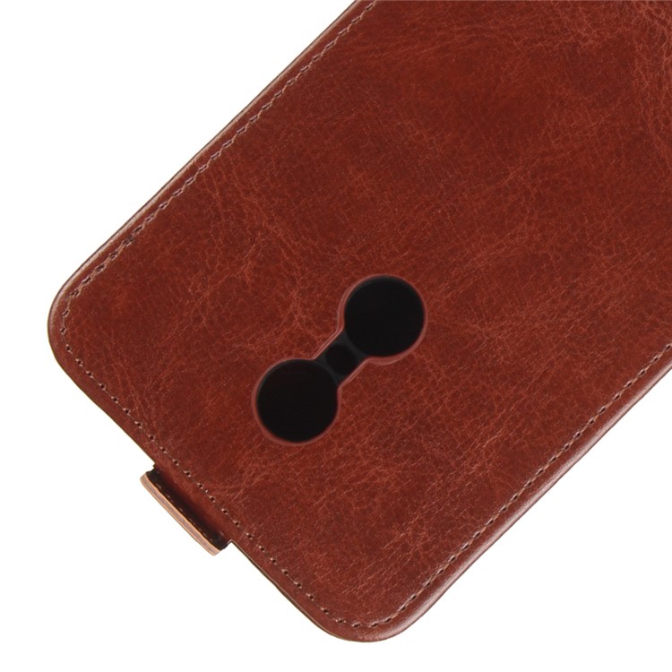 Crazy Horse Vertical Leather Case with Card Slot for Xiaomi Redmi Note 4X - Brown-2