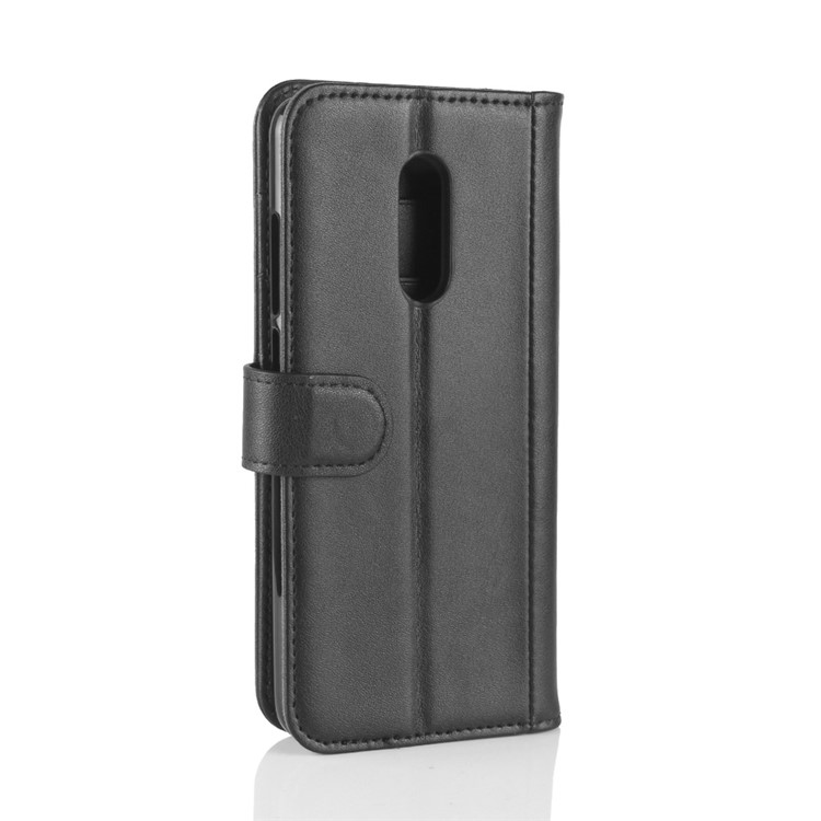 Echtes Spaltledermappen-Standplatzfall Für Xiaomi Redmi 5 - Schwarz-7