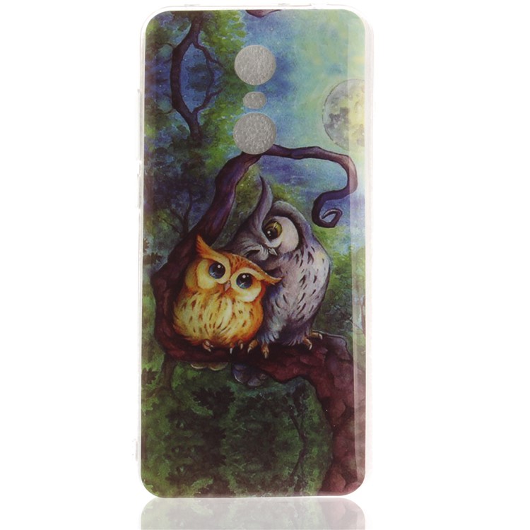 Pattern Printing IMD TPU Case for Xiaomi Redmi 5 - Owls Pattern-2