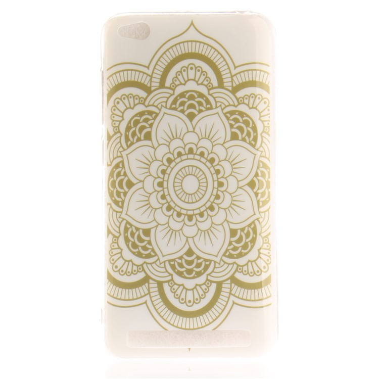 For Xiaomi Redmi 5A Patterned IMD Mobile Phone Cover (TPU) - Henna Lotus-2
