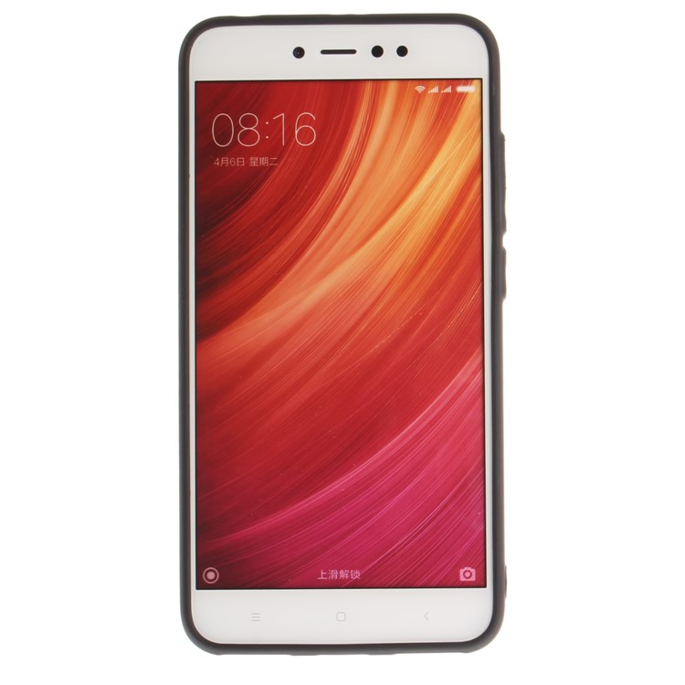 PU Leather Coated TPU Card Holder Kickstand Mobile Casing for Xiaomi Redmi Note 5A Prime/Y1 (India) - Black-8