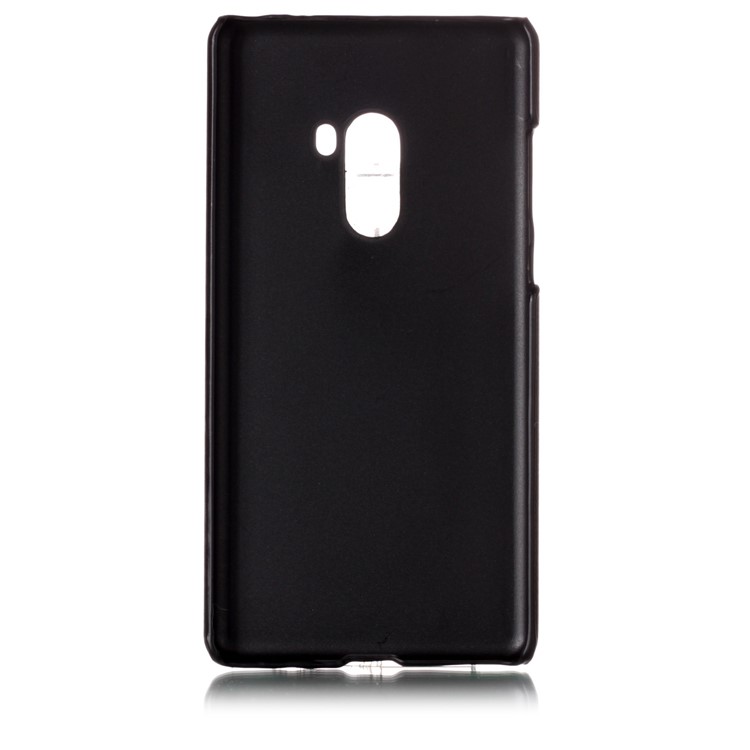 Contrast Color PU Leather Coated PC Mobile Phone Casing for Xiaomi Mi Mix 2 - Black-3