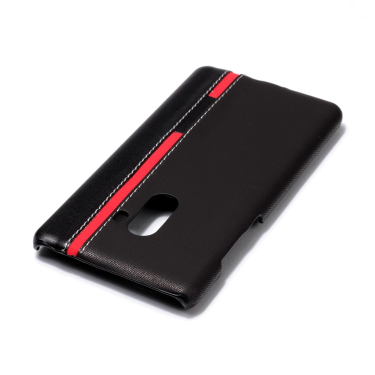 Contrast Color PU Leather Coated PC Mobile Phone Casing for Xiaomi Mi Mix 2 - Black-5