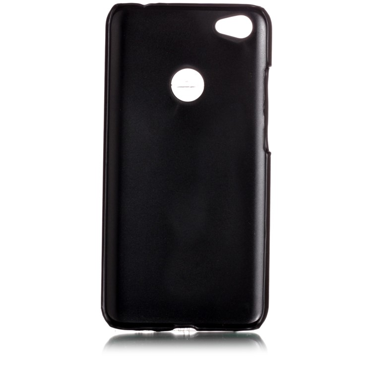 Contrast Color PU Leather Coated PC Mobile Phone Cover for Xiaomi Redmi Note 5A Prime / Y1 (India) - Black-3