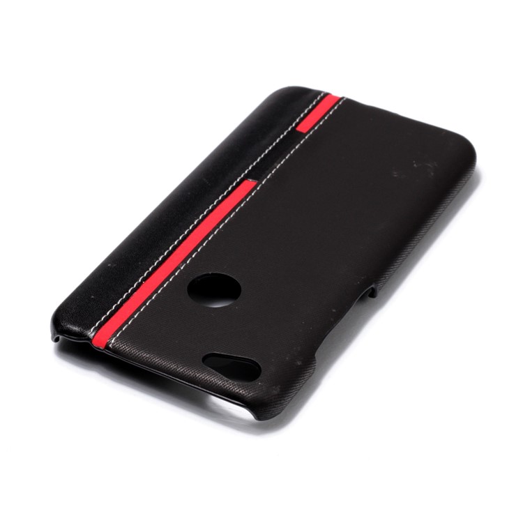 Contrast Color PU Leather Coated PC Mobile Phone Cover for Xiaomi Redmi Note 5A Prime / Y1 (India) - Black-5