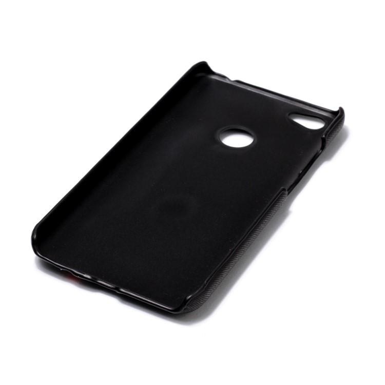 Contrast Color PU Leather Coated PC Mobile Phone Cover for Xiaomi Redmi Note 5A Prime / Y1 (India) - Black-6