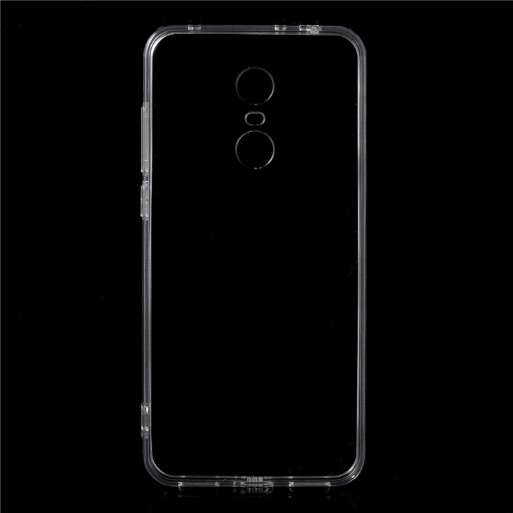 For Xiaomi Redmi 5 Plus Crystal Clear Acrylic+ TPU Hybrid Case Shell - Transparent-1