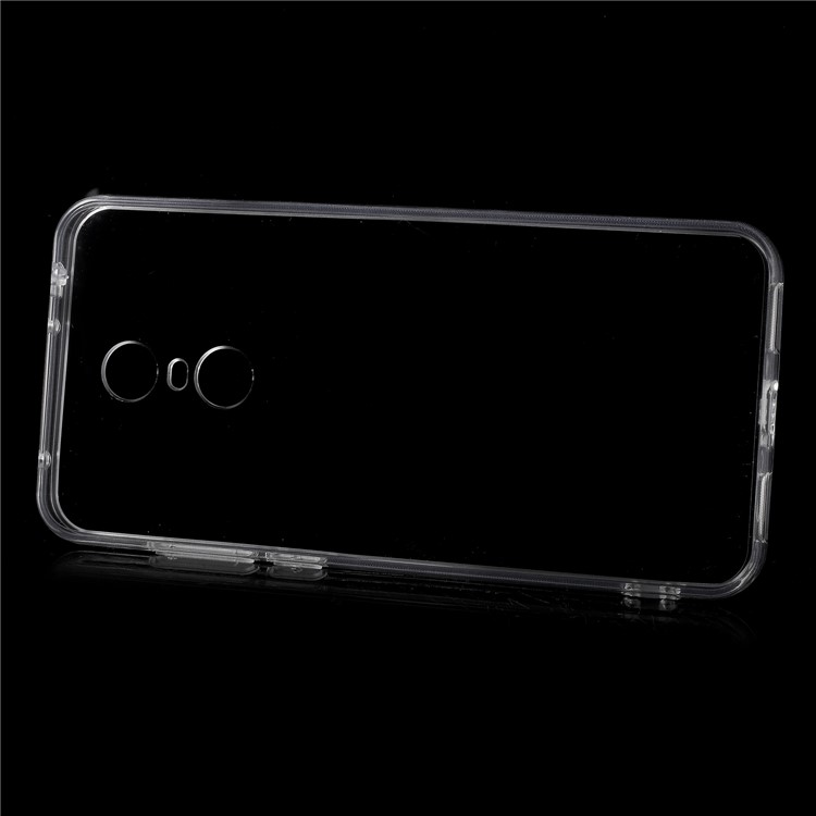 For Xiaomi Redmi 5 Plus Crystal Clear Acrylic+ TPU Hybrid Case Shell - Transparent-2