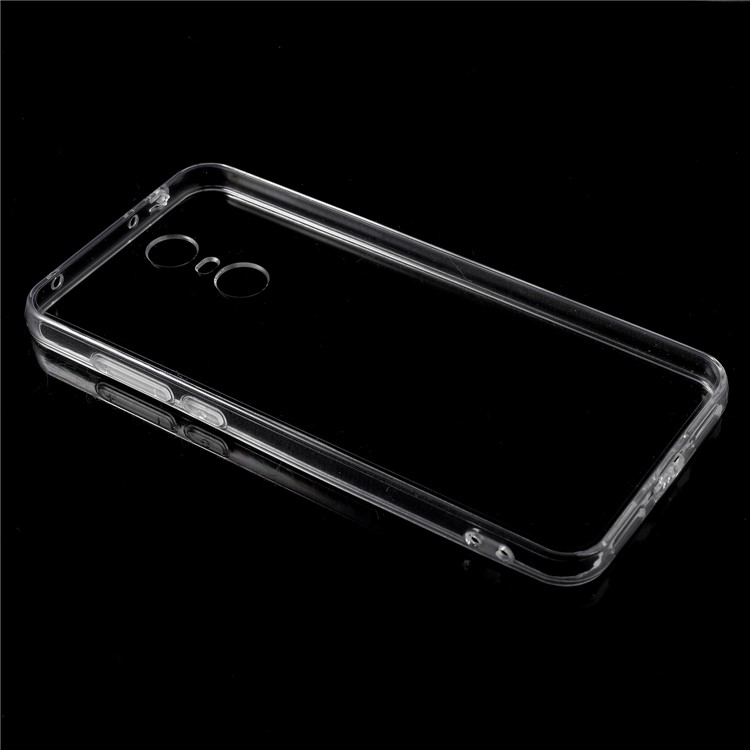 For Xiaomi Redmi 5 Plus Crystal Clear Acrylic+ TPU Hybrid Case Shell - Transparent-3
