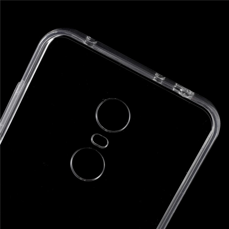 For Xiaomi Redmi 5 Plus Crystal Clear Acrylic+ TPU Hybrid Case Shell - Transparent-4