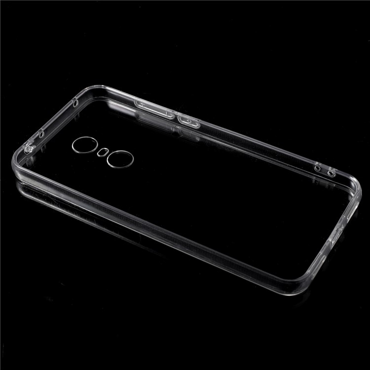For Xiaomi Redmi 5 Plus Crystal Clear Acrylic+ TPU Hybrid Case Shell - Transparent-5
