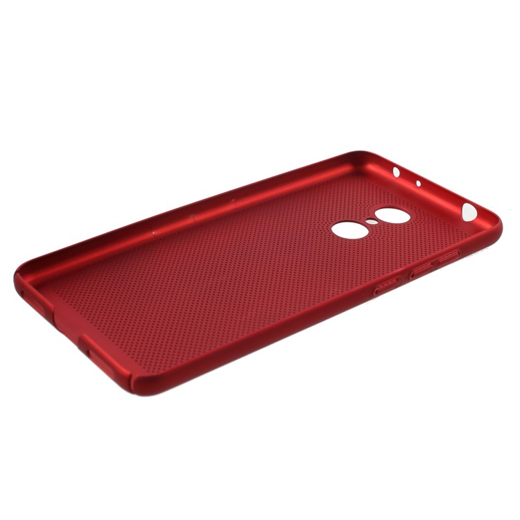 Hollow Mesh Heat Dissipation PC Cover for Xiaomi Redmi 5 - Red-4