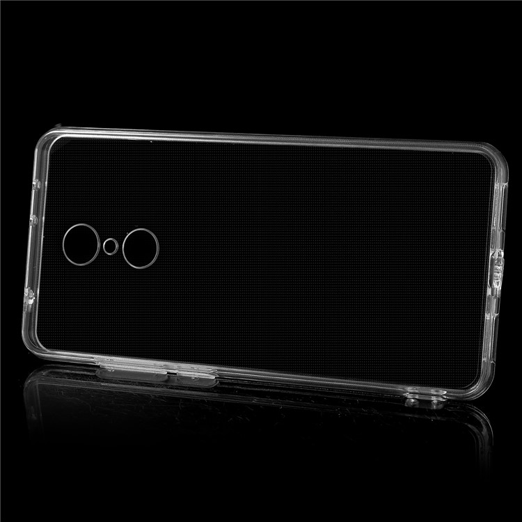 Crystal Clear Acrylic+ TPU Hybrid Back Case for Xiaomi Redmi 5 - Transparent-2