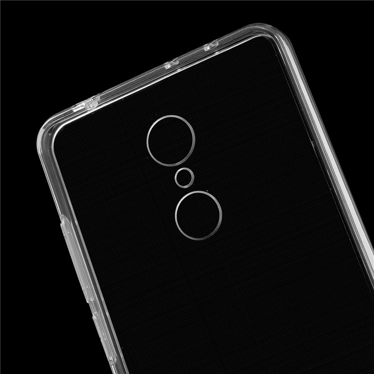 Crystal Clear Acrylic+ TPU Hybrid Back Case for Xiaomi Redmi 5 - Transparent-4