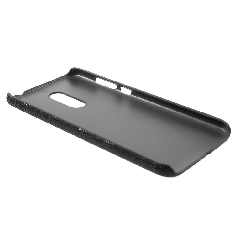 PU Leather Coated Hard PC Phone Accessory Case for Xiaomi Redmi 5 Plus - Black Glittery Sequins-3