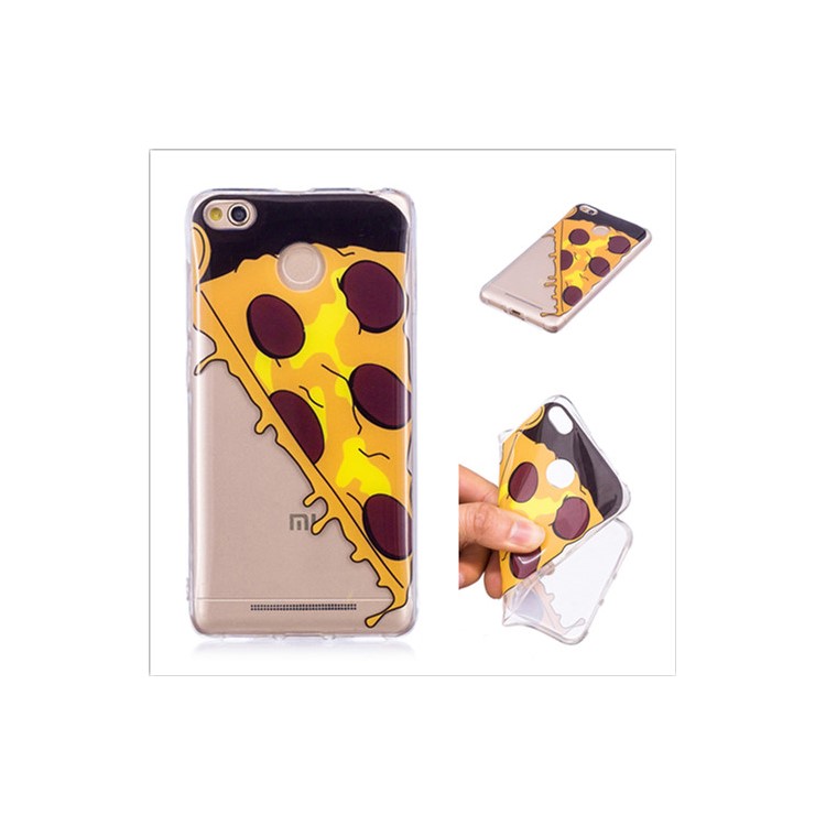 Pattern Printing IMD TPU Mobile Phone Case for Xiaomi Redmi 4X - Pizza-1