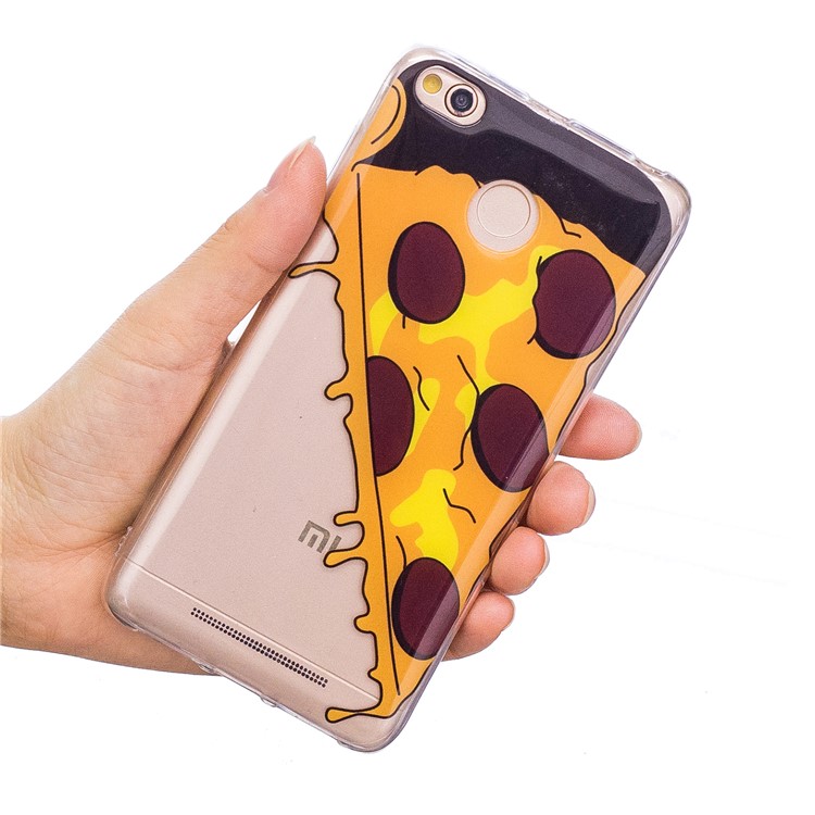 Pattern Printing IMD TPU Mobile Phone Case for Xiaomi Redmi 4X - Pizza-6