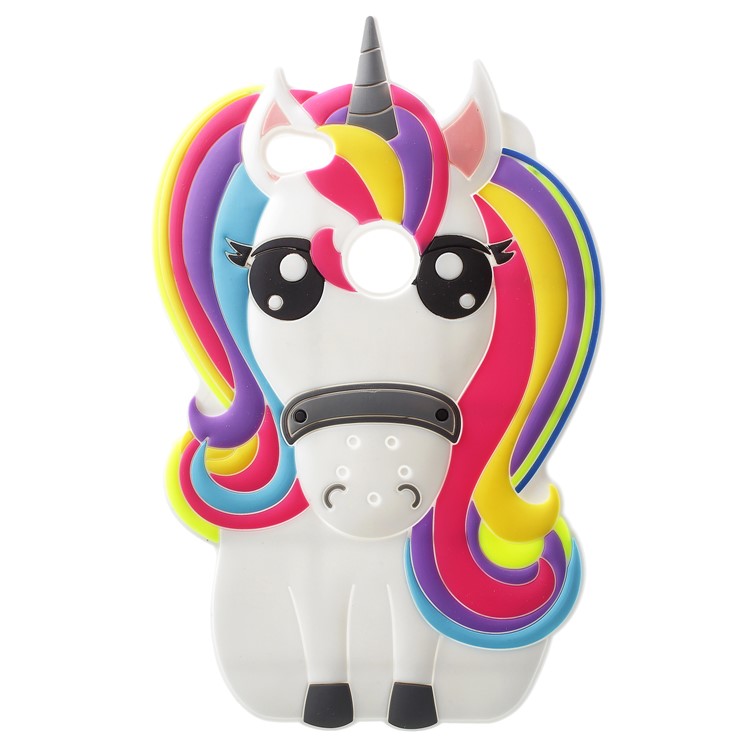 Lovely 3D Unicorn Silicone Mobile Phone Case for Xiaomi Redmi Note 5A Prime / Y1 (India)-1
