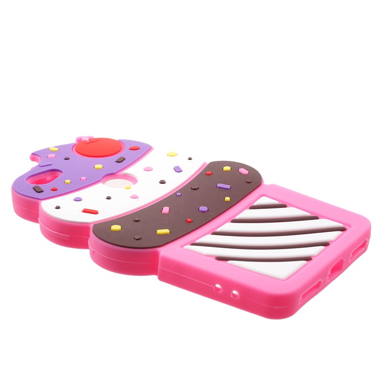 3D Cherry Ice Cream Soft Silicone Mobile Phone Cover Shell for Xiaomi Redmi Note 5A Prime / Y1 (India) - Rose-3