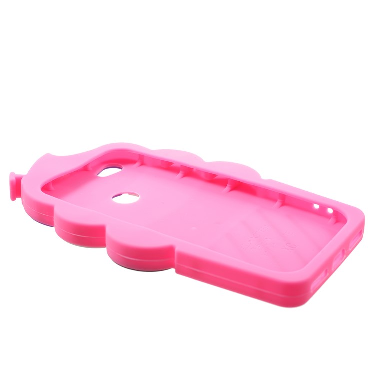 3D Cherry Ice Cream Soft Silicone Mobile Phone Cover Shell for Xiaomi Redmi Note 5A Prime / Y1 (India) - Rose-4