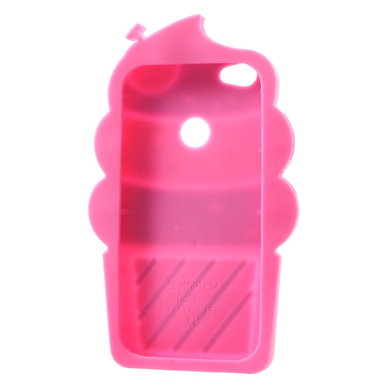 3D Cherry Ice Cream Soft Silicone Mobile Phone Cover Shell for Xiaomi Redmi Note 5A Prime / Y1 (India) - Rose-5