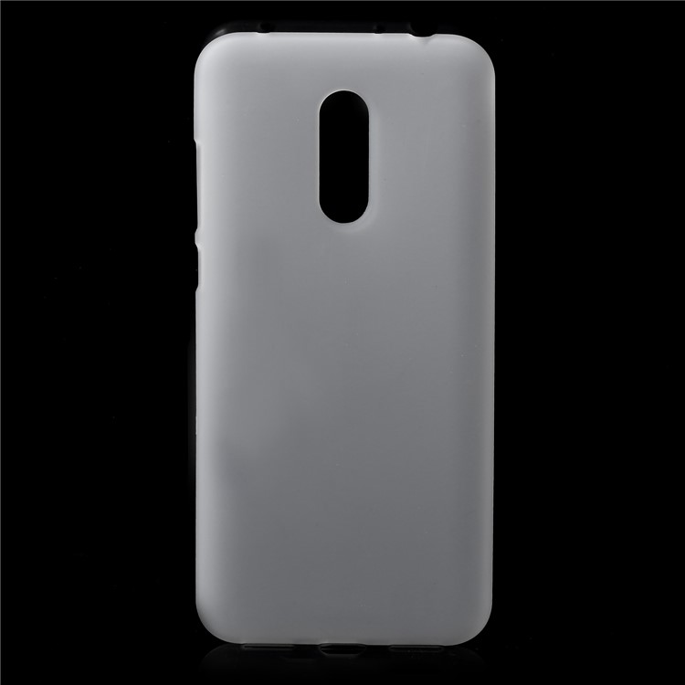 Double Sided Frosted Fingerprint-proof TPU Back Case for Xiaomi Redmi 5 Plus - White-1