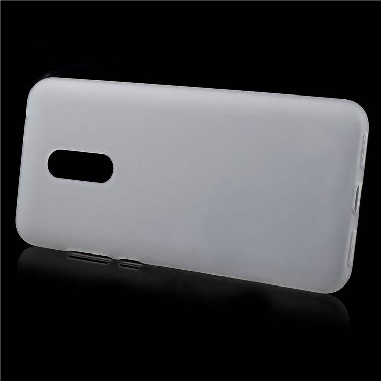 Double Sided Frosted Fingerprint-proof TPU Back Case for Xiaomi Redmi 5 Plus - White-2