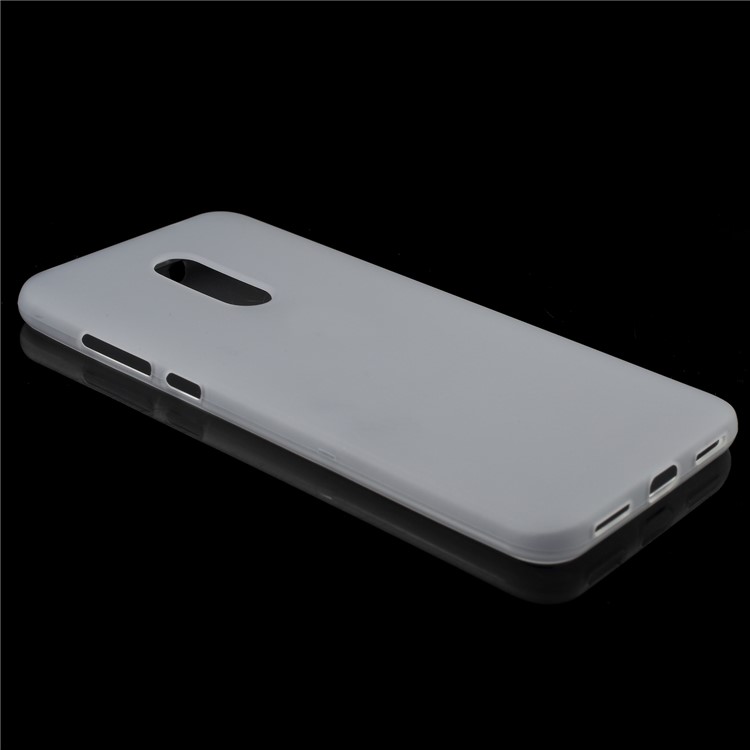 Double Sided Frosted Fingerprint-proof TPU Back Case for Xiaomi Redmi 5 Plus - White-3