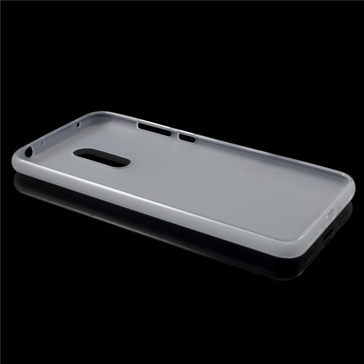 Double Sided Frosted Fingerprint-proof TPU Back Case for Xiaomi Redmi 5 Plus - White-4