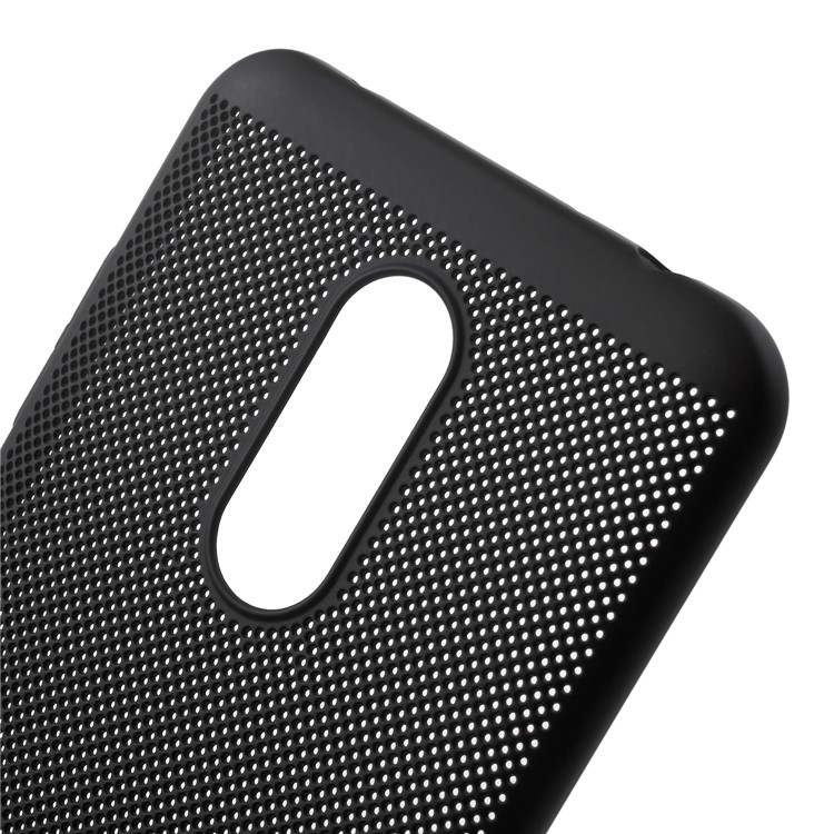 Hollow Mesh Heat Dissipation PC Casing for Xiaomi Redmi 5 Plus - Black-4