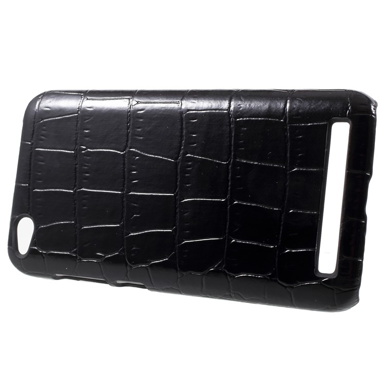 PU Leather Coated Hard PC Mobile Casing for Xiaomi Redmi 5A - Crocodile Texture-2