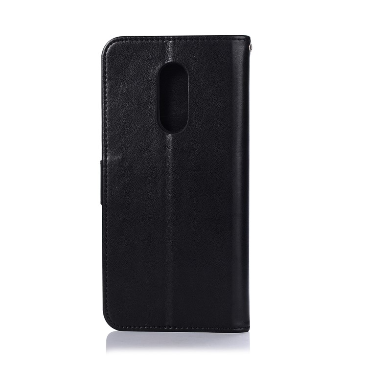 Imprint Dream Catcher Owl Wallet Stand Leather Case for Xiaomi Redmi 5 - Black-3