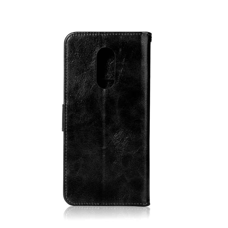 Premium Vintage PU Leather Wallet Stand Phone Case for Xiaomi Redmi 5 - Black-3