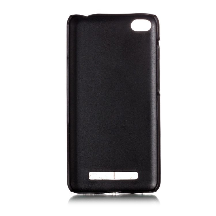 Two-color Design Leather Coated Hard PC Case for Xiaomi Redmi 4a - Black-3