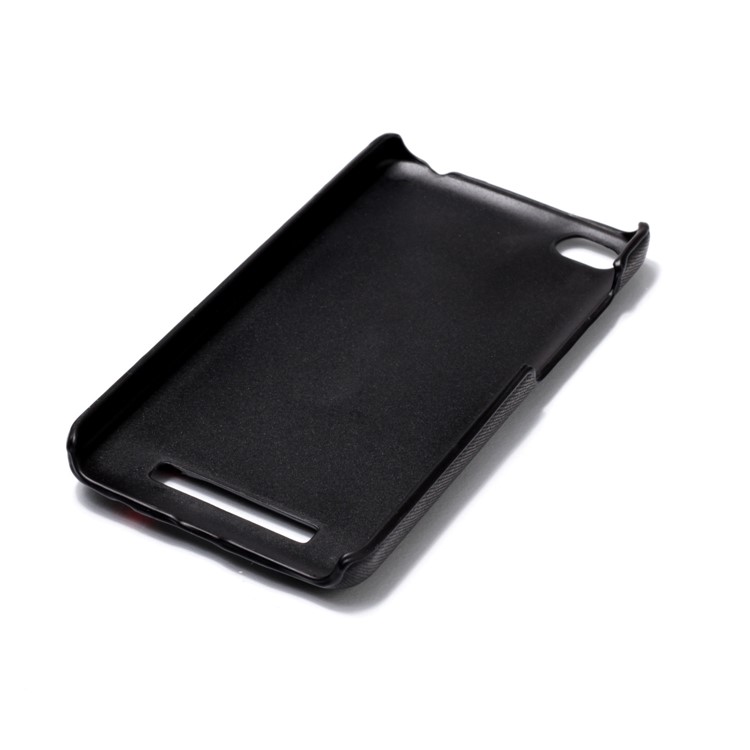 Two-color Design Leather Coated Hard PC Case for Xiaomi Redmi 4a - Black-6