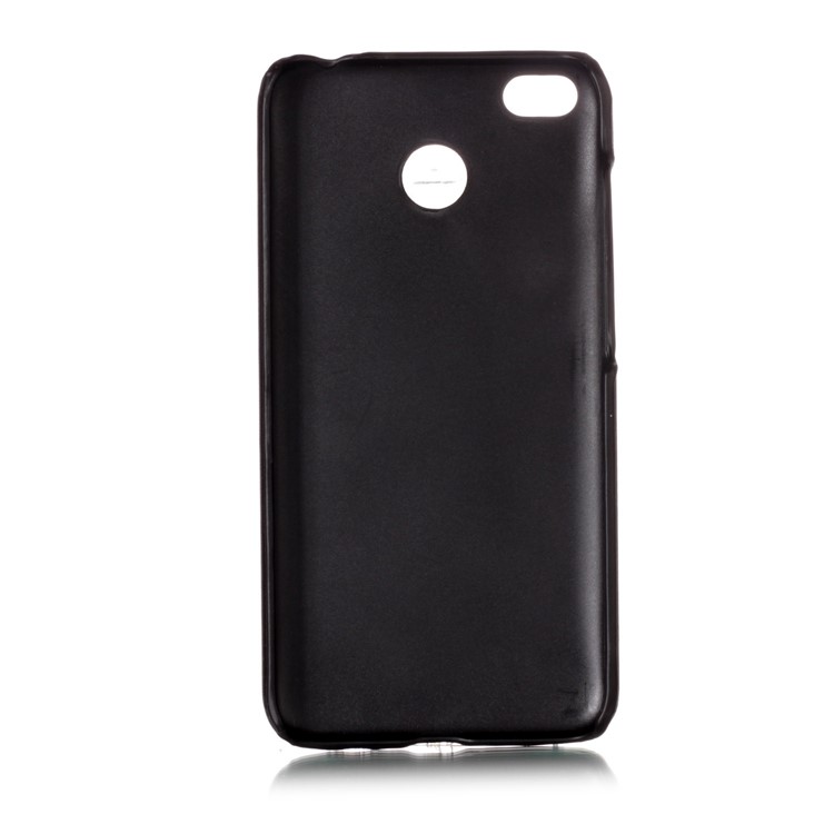 For Xiaomi Redmi 4X Contrast Color PU Leather Coated PC Casing - Black-3