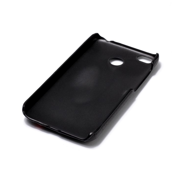 For Xiaomi Redmi 4X Contrast Color PU Leather Coated PC Casing - Black-6