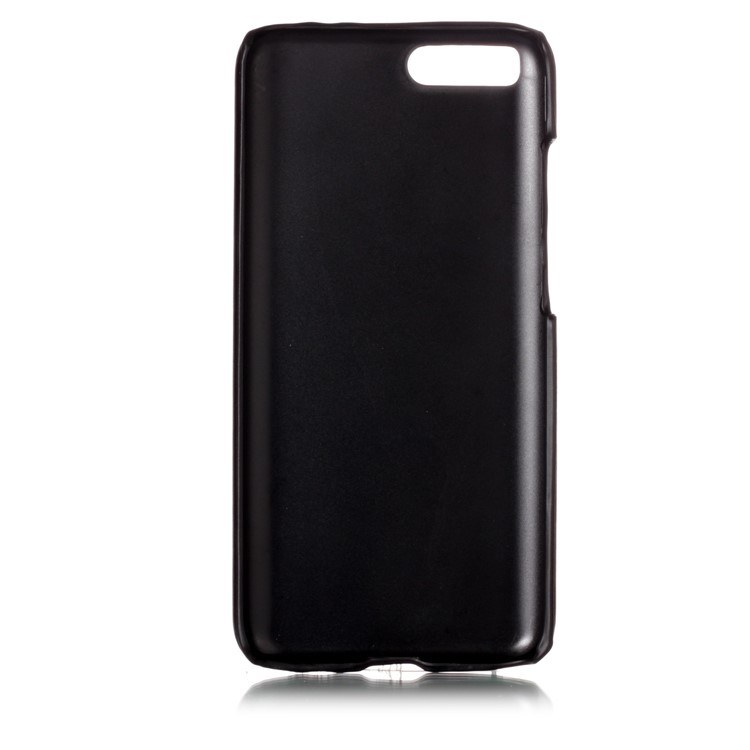 Contrast Color PU Leather Coated PC Back Cover for Xiaomi Mi 6 - Black-3