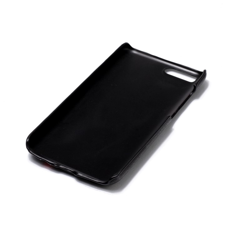Contrast Color PU Leather Coated PC Back Cover for Xiaomi Mi 6 - Black-6