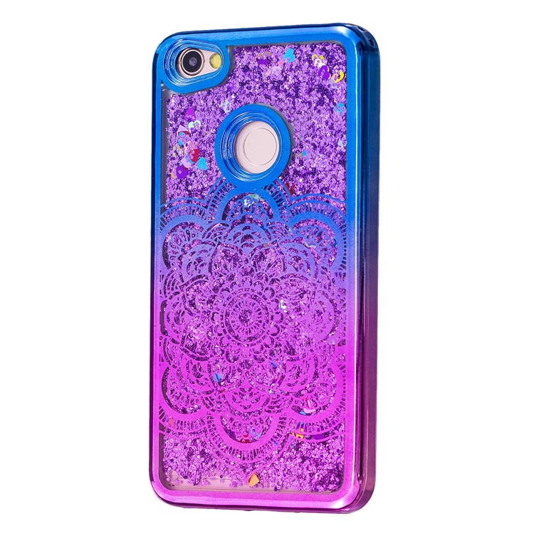Dynamic Quicksand Plating TPU Mobile Case for Xiaomi Redmi Note 5A Prime / Y1 (India) - Mandala Flower-10