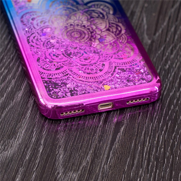 Dynamic Quicksand Plating TPU Mobile Case for Xiaomi Redmi Note 5A Prime / Y1 (India) - Mandala Flower-7